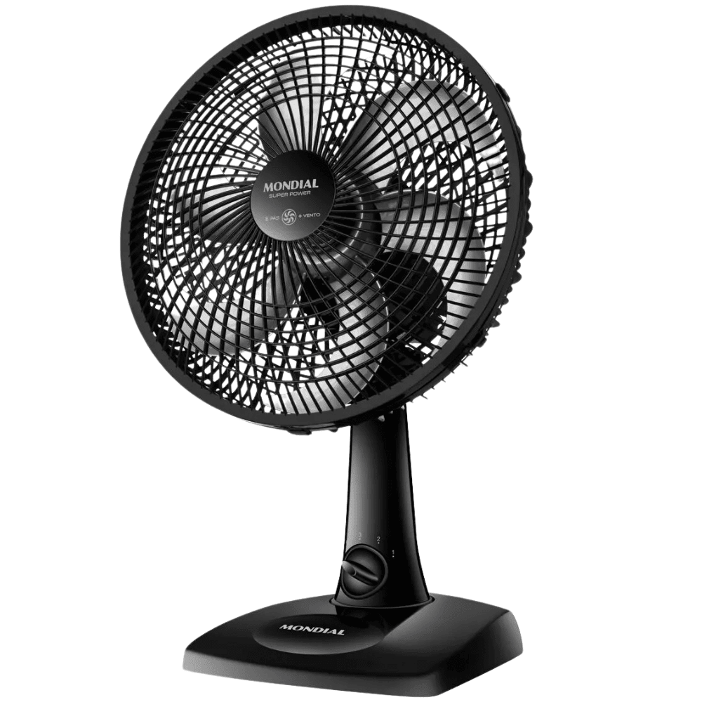 Ventilador de mesa 30cm 6 ps 3 velocidades