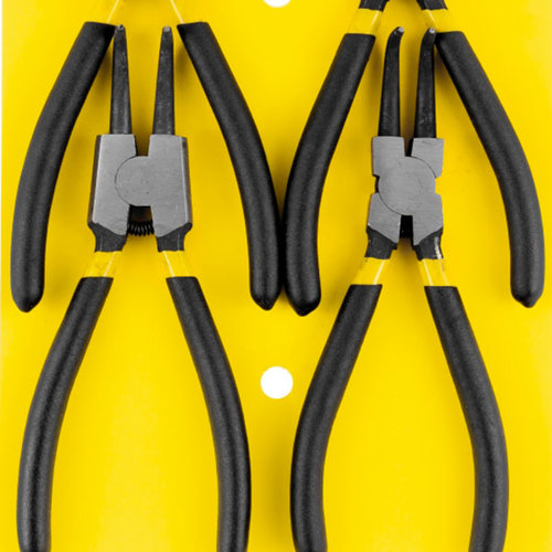 Jogo de alicates para anéis internos e externos 7 Jogo de alicates para anéis internos e externos 7