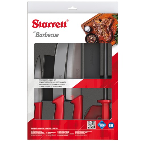 Jogo de facas para churrasco 6 peças cabo Jogo de facas para churrasco 6 peças cabo