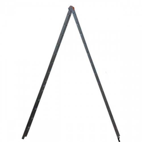 Escada de alumínio extensível 3,55 x 5,65 m 2 x 10 degraus 3 em 1 Escada de alumínio extensível 3,55 x 5,65 m 2 x 10 degraus 3 em 1