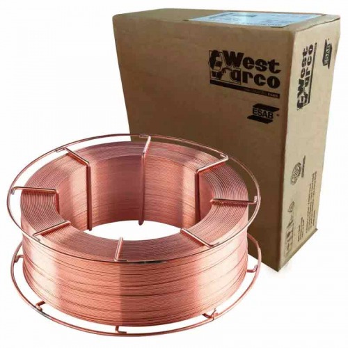 Arame para solda mig sólido cobreado 1,2 mm rolo 18 kg Esab - 70S6 Arame para solda mig sólido cobreado 1,2 mm rolo 18 kg Esab - 70S6