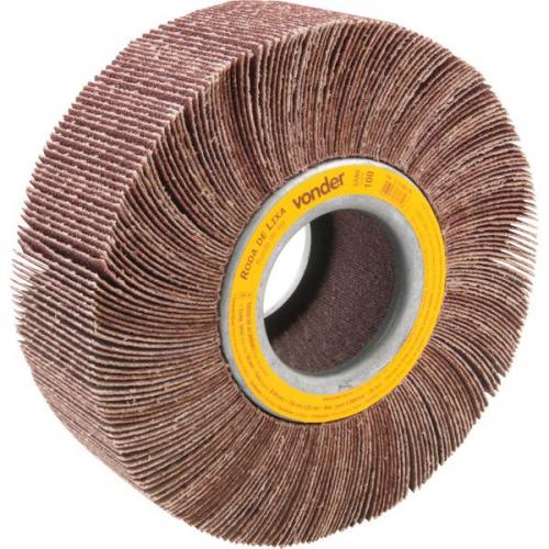 Roda de lixa 150 mm x 50 mm sem haste grão 100 Roda de lixa 150 mm x 50 mm sem haste grão 100