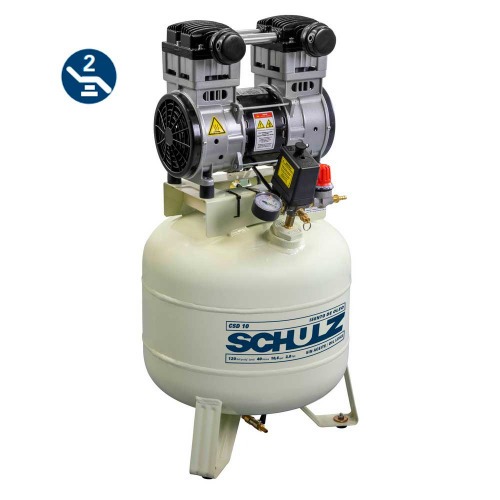 Compressor de ar odontológico 10 pés 40 litros 2 hp - CSD 10/40 220V Compressor de ar odontológico 10 pés 40 litros 2 hp - CSD 10/40 220V