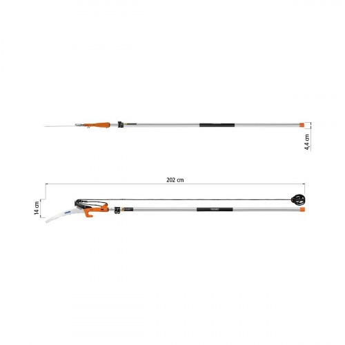 Serrote podador para galhos altos com cabo extensível até 3 m Serrote podador para galhos altos com cabo extensível até 3 m