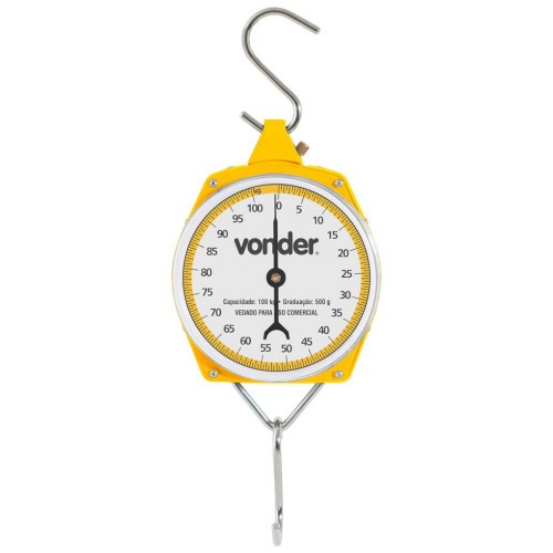 Balança analógica portátil tipo gancho capacidade de até 100 kg Balança analógica portátil tipo gancho capacidade de até 100 kg