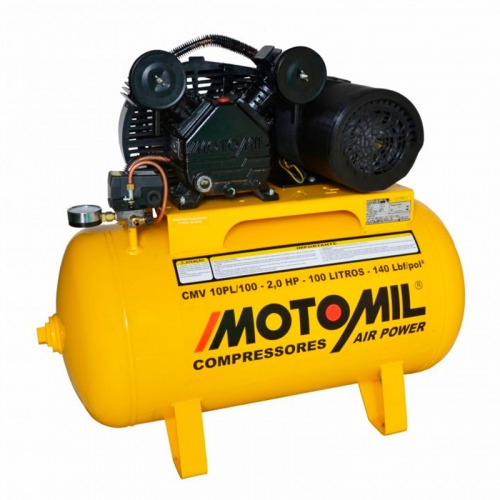 Compressor de ar 9 pés 100L 2 hp 140 libras monofásico - CMV-10PL/100A 220V Compressor de ar 9 pés 100L 2 hp 140 libras monofásico - CMV-10PL/100A 220V