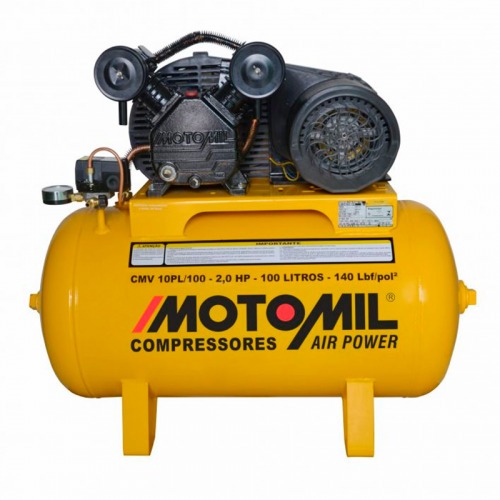 Compressor de ar 9 pés 100L 2 hp 140 libras monofásico - CMV-10PL/100A 220V Compressor de ar 9 pés 100L 2 hp 140 libras monofásico - CMV-10PL/100A 220V