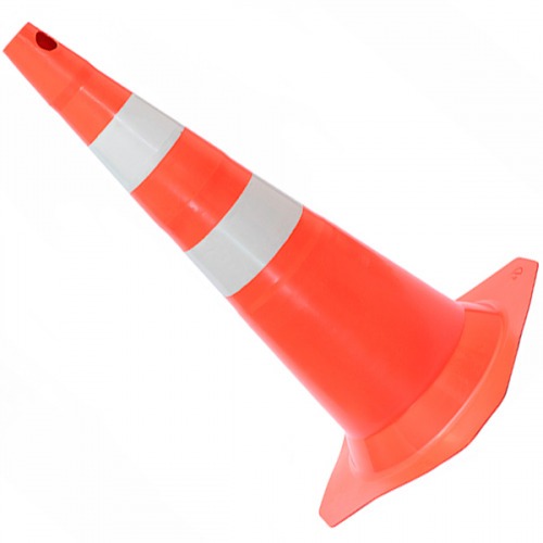 Cone para sinalização 75 cm com 2 faixas - RM-41 Cone para sinalização 75 cm com 2 faixas - RM-41