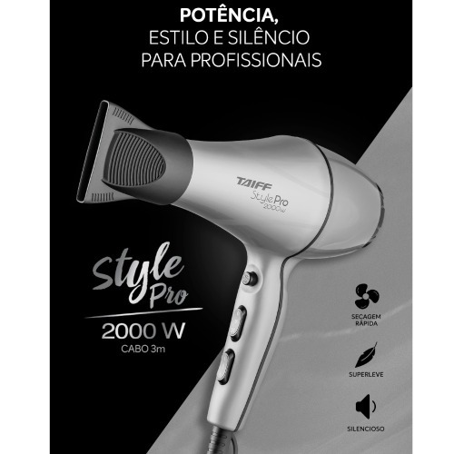 Secador de cabelo 2000 watts 3 temperaturas - Style Pro 110V Secador de cabelo 2000 watts 3 temperaturas - Style Pro 110V