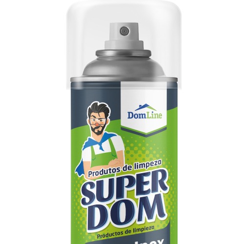 Limpa inox spray 300 ml Super Dom - Brilho Inox Limpa inox spray 300 ml Super Dom - Brilho Inox
