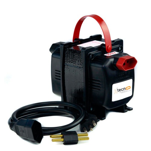 Transformador de voltagem 5000 VA tomada tripolar 20A bivolt - Tecno 110V/220V Transformador de voltagem 5000 VA tomada tripolar 20A bivolt - Tecno 110V/220V