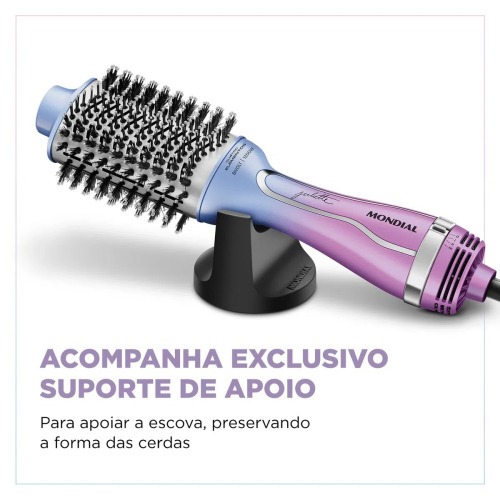 Escova secadora 4 elementos 1200W By Juliette - ES-JU-03 110V/220V Escova secadora 4 elementos 1200W By Juliette - ES-JU-03 110V/220V