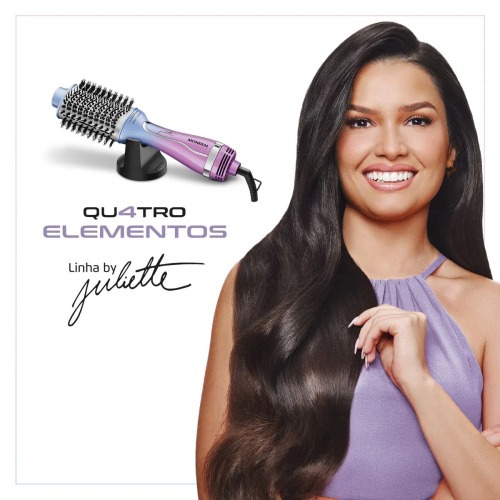 Escova secadora 4 elementos 1200W By Juliette - ES-JU-03 110V/220V Escova secadora 4 elementos 1200W By Juliette - ES-JU-03 110V/220V