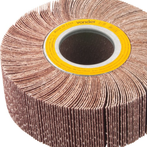 Roda de lixa 150 mm x 50 mm sem haste grão 100 Roda de lixa 150 mm x 50 mm sem haste grão 100