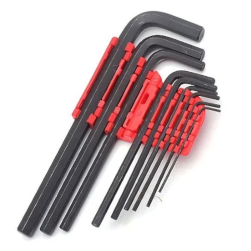 Jogo de chave allen longa 1,5 a 10 mm com 9 peças - 112319 Jogo de chave allen longa 1,5 a 10 mm com 9 peças - 112319