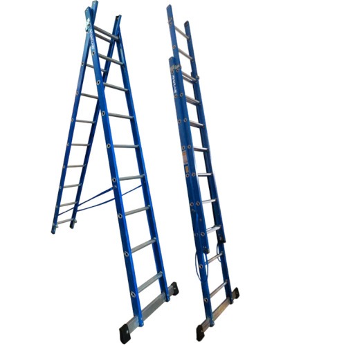 Escada de fibra de vidro 9 / 16 degraus 2,80 x 5,0 m modelo multiuso - TEAFP Escada de fibra de vidro 9 / 16 degraus 2,80 x 5,0 m modelo multiuso - TEAFP