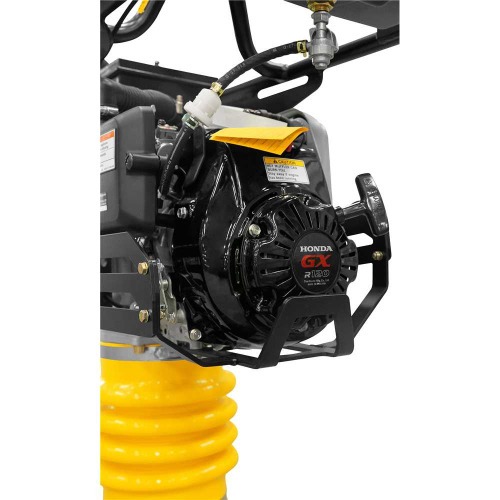 Compactador de solo tipo sapo a gasolina 330 x 285 mm 3,6 hp 4T com rodas Compactador de solo tipo sapo a gasolina 330 x 285 mm 3,6 hp 4T com rodas