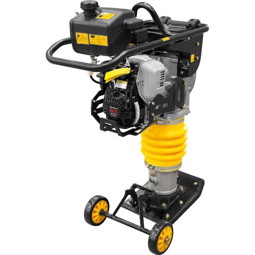 Compactador de solo tipo sapo a gasolina 330 x 285 mm 3,6 hp 4T com rodas Compactador de solo tipo sapo a gasolina 330 x 285 mm 3,6 hp 4T com rodas