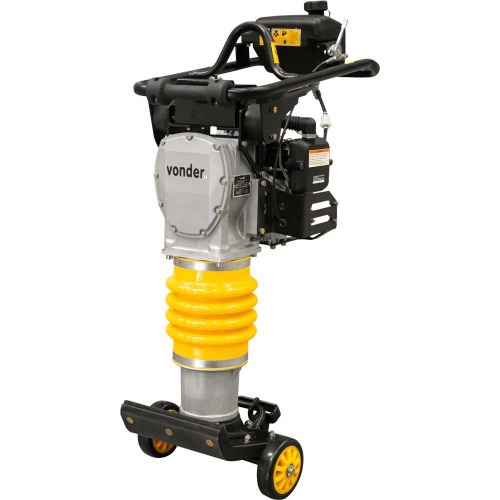 Compactador de solo tipo sapo a gasolina 330 x 285 mm 3,6 hp 4T com rodas Compactador de solo tipo sapo a gasolina 330 x 285 mm 3,6 hp 4T com rodas