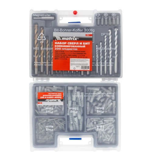 Jogo de brocas bits e buchas com 300 peças Jogo de brocas bits e buchas com 300 peças