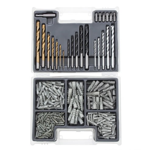 Jogo de brocas bits e buchas com 300 peças Jogo de brocas bits e buchas com 300 peças