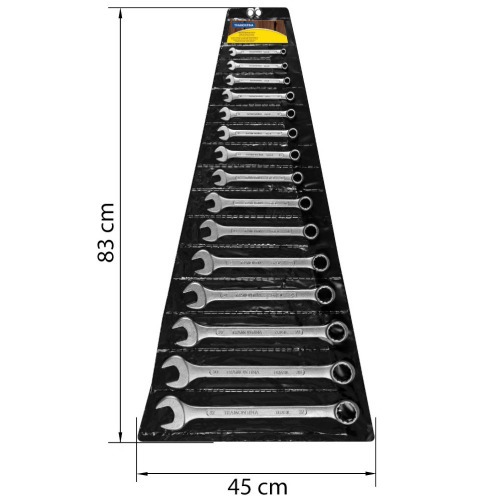 Jogo de chave combinada 6 a 32 mm em aço especial com 15 peças - Basic Jogo de chave combinada 6 a 32 mm em aço especial com 15 peças - Basic