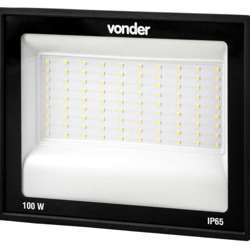 Refletor LED 100W 7.000 lúmens 6500K luz branca 110V/220V Refletor LED 100W 7.000 lúmens 6500K luz branca 110V/220V