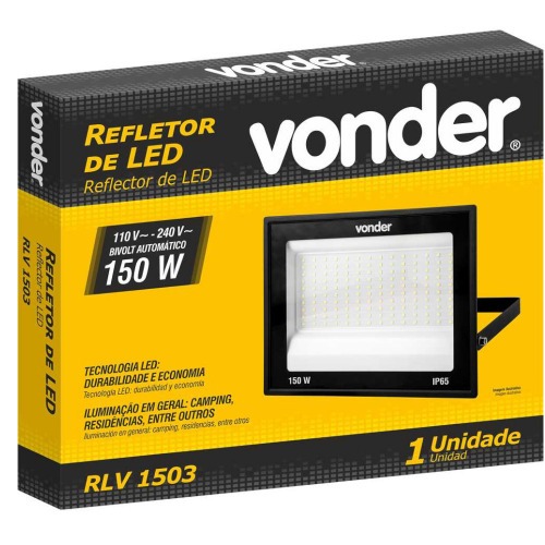 Refletor LED 150W 11.000 lúmens 6500K luz branca 110V/220V Refletor LED 150W 11.000 lúmens 6500K luz branca 110V/220V