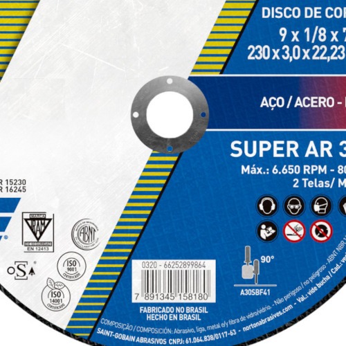 Disco de corte para metal 9 Disco de corte para metal 9