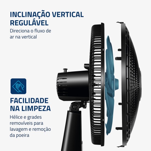 Ventilador de mesa 40 cm 6 pás com 3 velocidades - VSP-40-AP 220V Ventilador de mesa 40 cm 6 pás com 3 velocidades - VSP-40-AP 220V