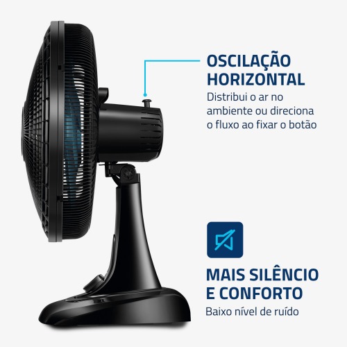 Ventilador de mesa 40 cm 6 pás com 3 velocidades - VSP-40-AP 220V Ventilador de mesa 40 cm 6 pás com 3 velocidades - VSP-40-AP 220V