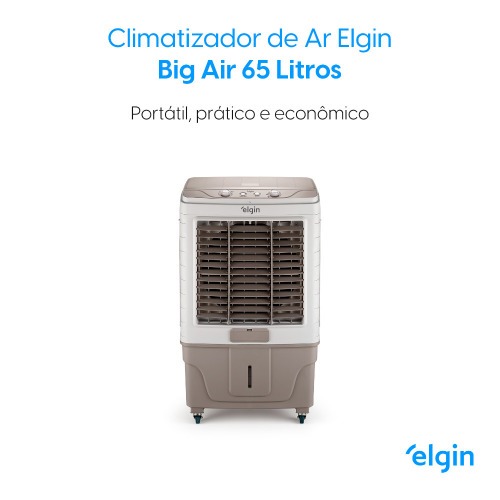 Climatizador de ar evaporativo portátil 177 Watts 65L 60m² - Big Air 110V Climatizador de ar evaporativo portátil 177 Watts 65L 60m² - Big Air 110V