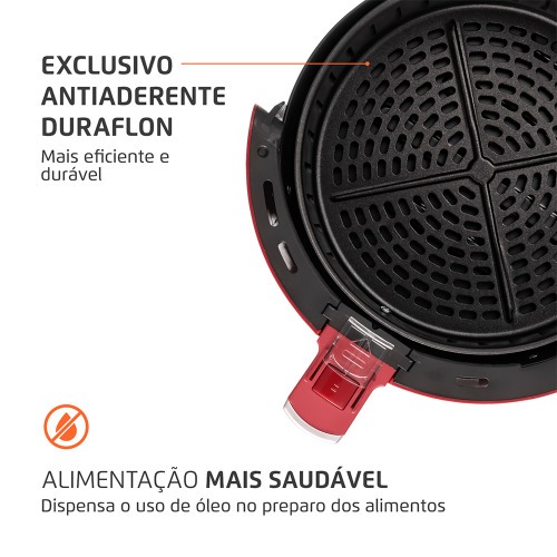 Fritadeira elétrica sem óleo Air Fryer 3,5L 1.500 Watts - AF-32-RI 110V Fritadeira elétrica sem óleo Air Fryer 3,5L 1.500 Watts - AF-32-RI 110V