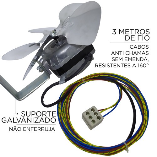 Exaustor para churrasqueira 200 mm 110V Exaustor para churrasqueira 200 mm 110V