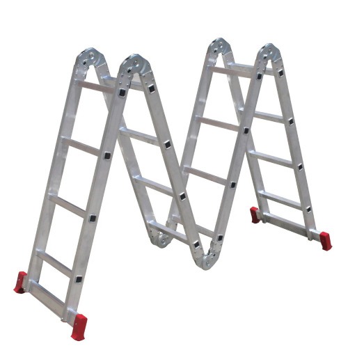 Escada multifuncional de alumínio 4 x 5 com 20 degraus 13 em 1 - ESC0294 Escada multifuncional de alumínio 4 x 5 com 20 degraus 13 em 1 - ESC0294