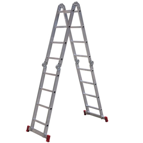 Escada multifuncional de alumínio 4 x 5 com 20 degraus 13 em 1 - ESC0294 Escada multifuncional de alumínio 4 x 5 com 20 degraus 13 em 1 - ESC0294