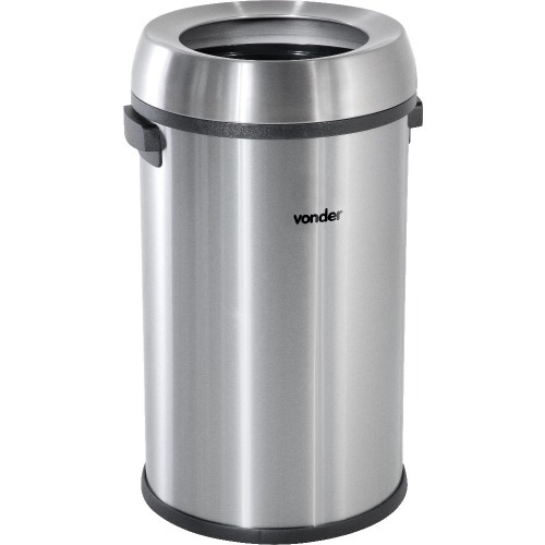 Lixeira redonda inox sem tampa 65 L Lixeira redonda inox sem tampa 65 L