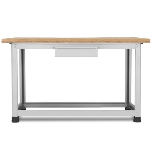 Bancada desmontável com 1 gaveta e tampo em compensado pinus envernizado - BM-A Bancada desmontável com 1 gaveta e tampo em compensado pinus envernizado - BM-A