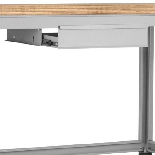 Bancada desmontável com 1 gaveta e tampo em compensado pinus envernizado - BM-A Bancada desmontável com 1 gaveta e tampo em compensado pinus envernizado - BM-A