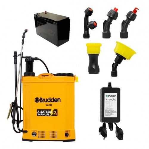 Pulverizador costal a bateria e manual 12V 20 litros com 5 bicos - SS-20B 110V/220V Pulverizador costal a bateria e manual 12V 20 litros com 5 bicos - SS-20B 110V/220V