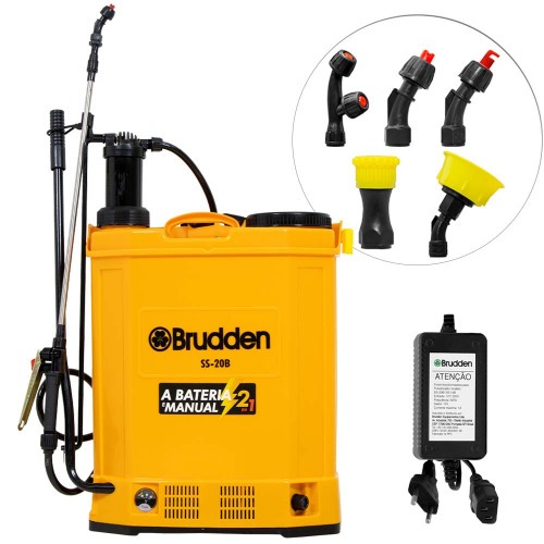 Pulverizador costal a bateria e manual 12V 20 litros com 5 bicos - SS-20B 110V/220V Pulverizador costal a bateria e manual 12V 20 litros com 5 bicos - SS-20B 110V/220V