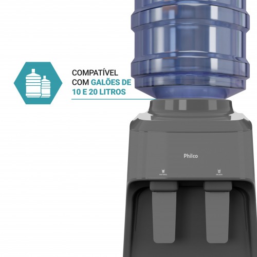 Bebedouro de mesa eletrônico água natural e gelada - PBE15C 110V/220V Bebedouro de mesa eletrônico água natural e gelada - PBE15C 110V/220V