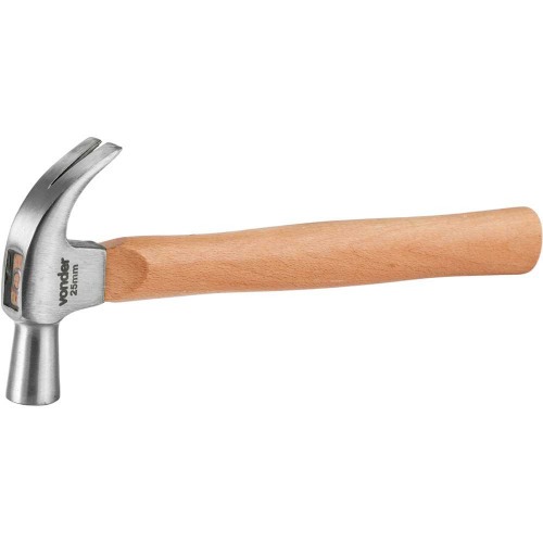 Martelo unha polido 25 mm com cabo de madeira Martelo unha polido 25 mm com cabo de madeira