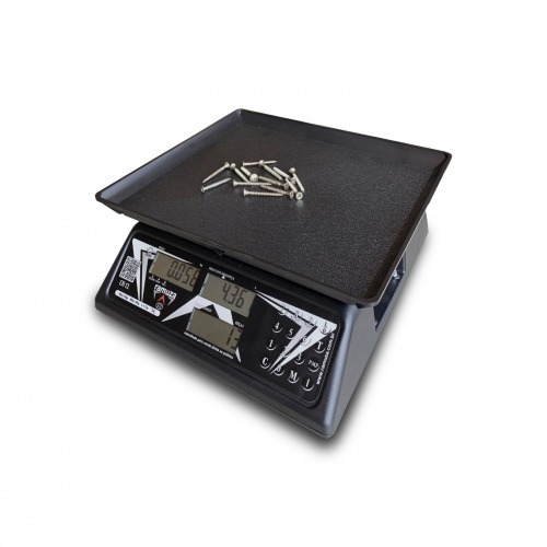 Balança digital contadora cristal preta 30 kg x 10 g - CR CL 110V/220V Balança digital contadora cristal preta 30 kg x 10 g - CR CL 110V/220V