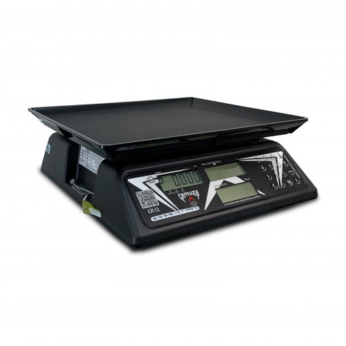 Balança digital contadora cristal preta 30 kg x 10 g - CR CL 110V/220V Balança digital contadora cristal preta 30 kg x 10 g - CR CL 110V/220V