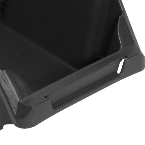 Gaveta plástica para estante nº 3 preta modelo prático Gaveta plástica para estante nº 3 preta modelo prático