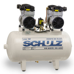 Compressor de ar odontológico 18 pés 100 litros 2 x 1,5 hp - CSD18/100 Compressor de ar odontológico 18 pés 100 litros 2 x 1,5 hp - CSD18/100