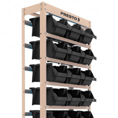 Estante metálica com 27 gavetas n° 5 preta - 43009 Estante metálica com 27 gavetas n° 5 preta - 43009