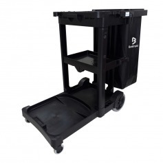 Carro funcional com bolsa 90L América Black - CFBLACKT Carro funcional com bolsa 90L América Black - CFBLACKT