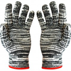 Luva de malha mesclada tricotada 3 fios pigmentada Luva de malha mesclada tricotada 3 fios pigmentada